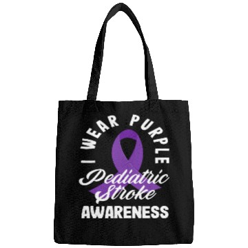 Discover I Wear Purple Pediatric Stroke Awareness Bags