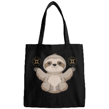 Discover Adorable Gemini Zodiac Sloth Embraces Gemini Charm Bags