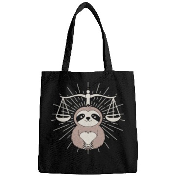 Discover Charming Libra Zodiac Sloth Embrace Bags