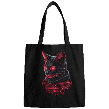 Discover Cybernetic Black Cat Bags