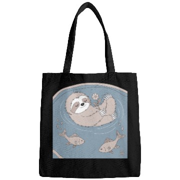 Discover Relaxing Pisces Zodiac Sloth Embracing Serenity Bags