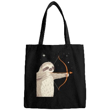 Discover Sagittarius Zodiac Sloth Archer in the Stars Bags