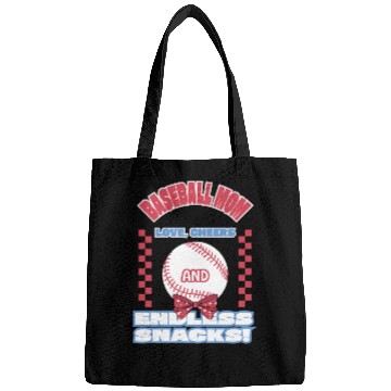 Discover Baseball mom Powered by love Bags