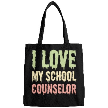 Discover I Love My School Counselor Bags