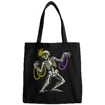 Discover Mardi Gras Skeleton With Beads Dance Bags