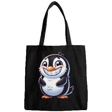 Discover Cute Penguin Cartoon Smiling Laughing Joy Bags