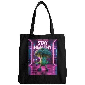 Discover Broccoli Gym Workout STAY HEALTHY Bags