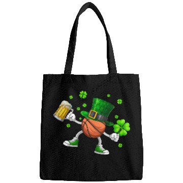 Discover Basketball Drinking Beer St Patrick's Day Bags
