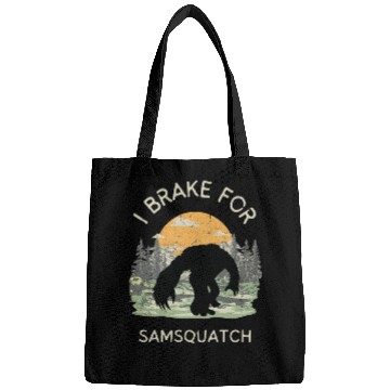 Discover Funny Samsquatch Bigfoot Cryptid Camping Bags