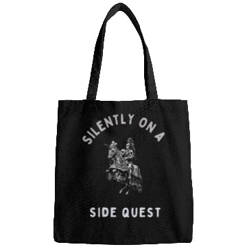 Discover Silently on a Side Quest – Medieval RPG Gamer Meme Bags