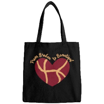 Discover From Broken Pottery Culture Kintsugi Heart Bags