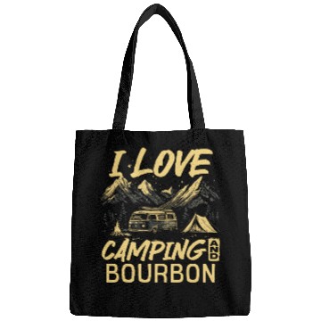 Discover I Love Camping And Bourbon Bags