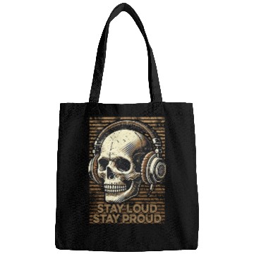 Discover Stay Loud Stay Proud - Vintage Skull use Headphone Bags