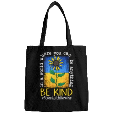 Discover Be Kind Sunflower Ukraine Flag Bags
