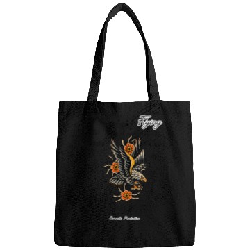 Discover Flying Eagle Vintage Tattoo Style Design Bags