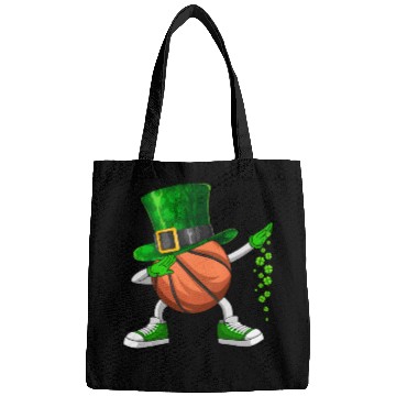 Discover Funny Dabbing Shamrock Basketball St Patrick's Day Bags