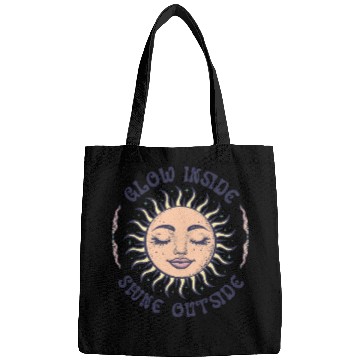 Discover Sun Face Bohemian Spirituality Boho Sun Bags