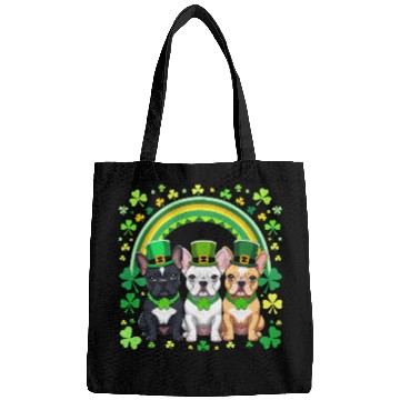 Discover St Patricks Day French Bulldogs Dog Frenchie gifts Bags