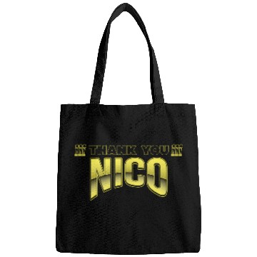 Discover Thank you nico Bags design yellow