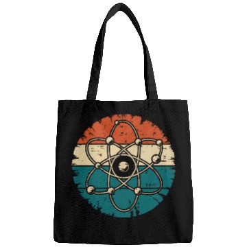 Discover Retro Atom Art Biology Physics Chemistry Science Bags