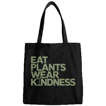 Discover Eat Plants Wear Kindness Vegan Vegetarian Bags