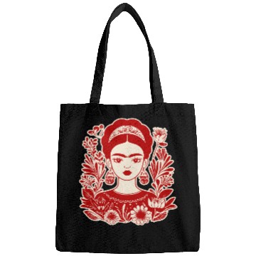 Discover Frida Kahlo Illustration Feminist Art Bags