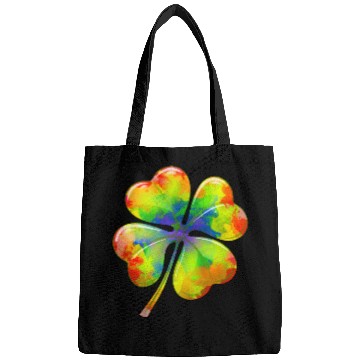 Discover Tie Dye Shamrock Lucky Four Leaf Clover St Patrick Bags