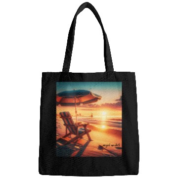 Discover sunset beach Bags
