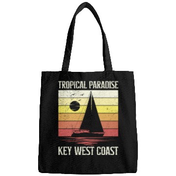 Discover Florida TROPICAL PARADISE KEY-WEST COAST Bags