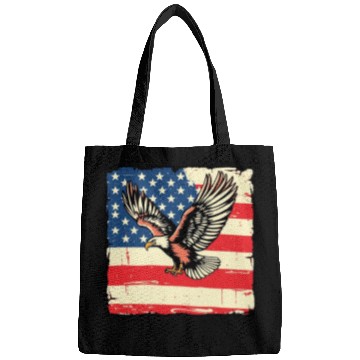 Discover Patriotic Eagle Illustration Bags