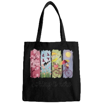 Discover Spring Magic – Flowers, Bicycle & Nature Bags