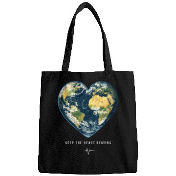 Discover Keep the Heart Beating Environment Earth Earth Day Bags