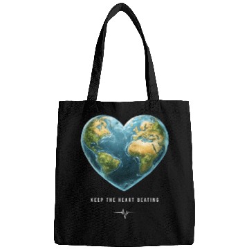 Discover Keep the Heart Beating Environment Earth Day Heart Bags