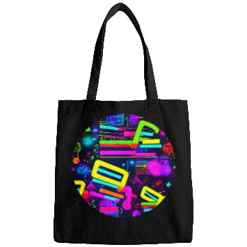 Discover neon party vintage 80s Bags