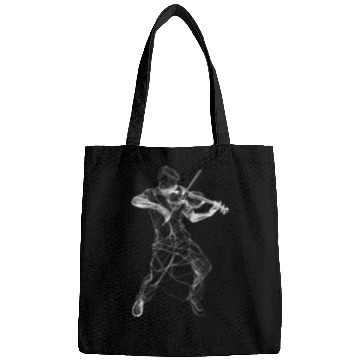 Discover Violin Player Line Art Bags