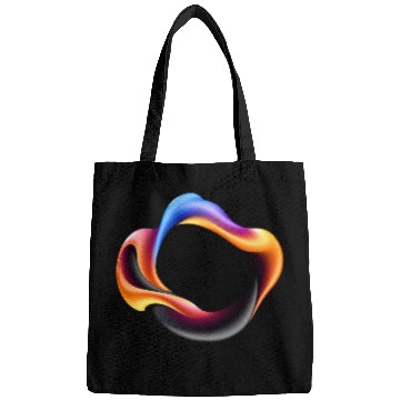 Discover Abstract colorful design with fluid shapes Bags