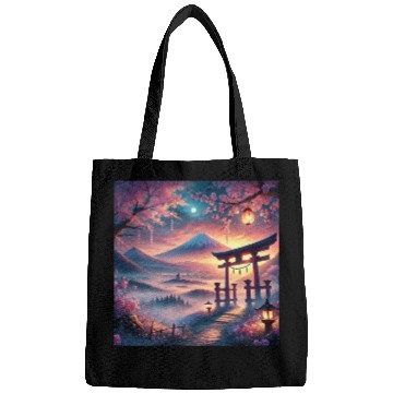 Discover fuji sakura torii Bags