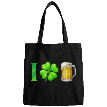 Discover I Shamrock Beer Funny St Patrick's Day I Love Beer Bags