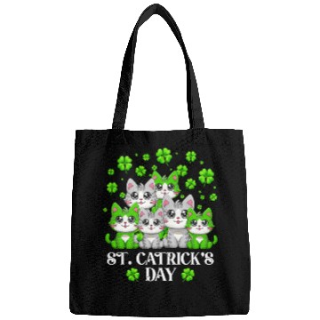 Discover Funny St Patrick's Day Happy St Cat Tricks Day Bags