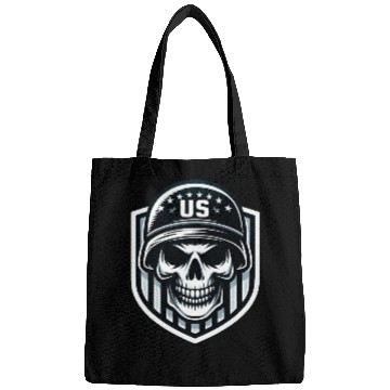 Discover US Skull and Shield Design Bags