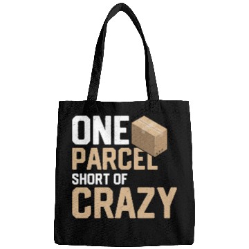 Discover One Parcel Short Of Crazy Mailman Postal Worker Bags