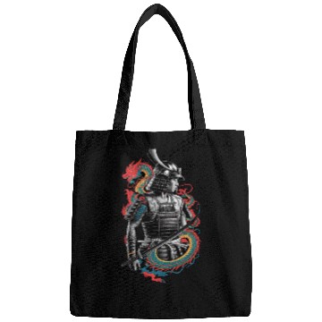 Discover Samurai Spirit with Dragon Embrace Art Bags