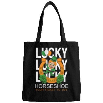 Discover Lucky horseshoe your ticket to joy Bags