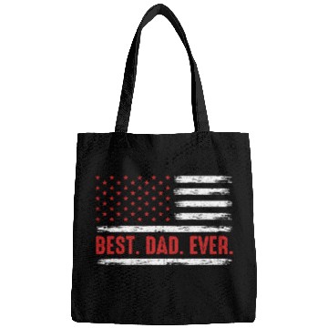 Discover Best Dad Ever American Flag Bags