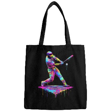 Discover Ice Cream Drip Baseball Bat Baseball Player Bags