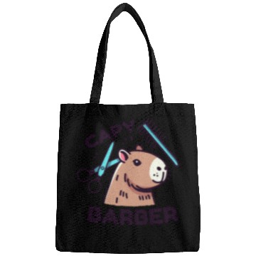 Discover Capy-Barber: Funny Capybara Pun Bags