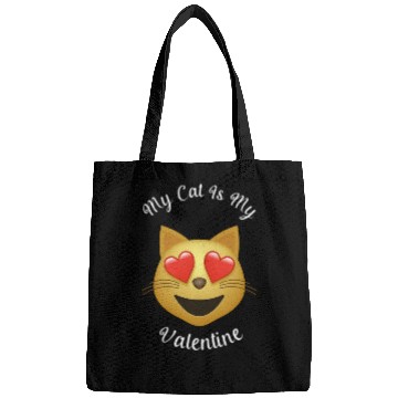 Discover My Cat Is My Valentine Bags