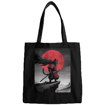 Discover Japanese Cat Samurai Cat Bags