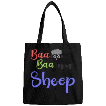 Discover Baa Baa Black Sheep – Whimsical Nursery Rhyme Art Bags
