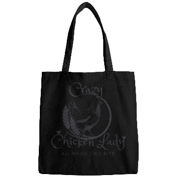 Discover Crazy Chicken Lady Print Bags